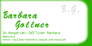 barbara gollner business card